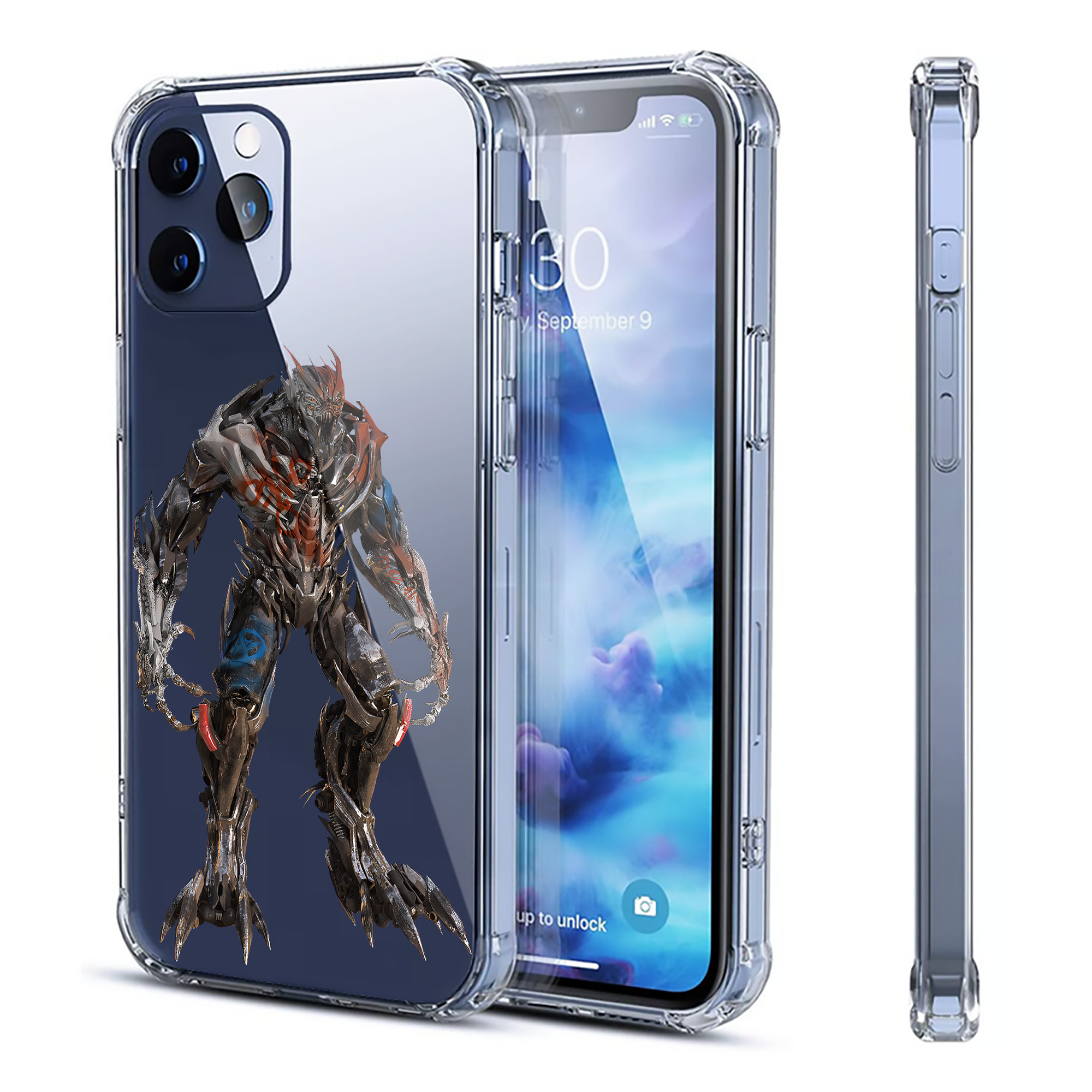 （画像用） Transformers トランスフォーマー 【iPhone 12シリーズ対応】透明スマホケース（クリアソフトケース）